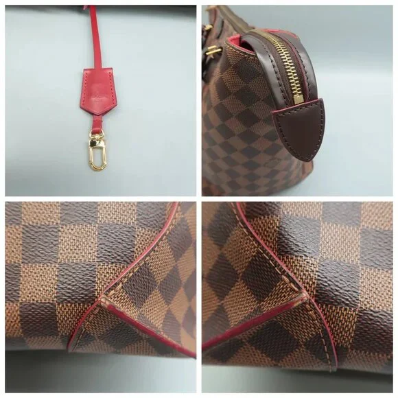 100% Authentic Louis Vuitton Caissa Brown Damier Ebene Canvas Tote - Picture 9 of 12